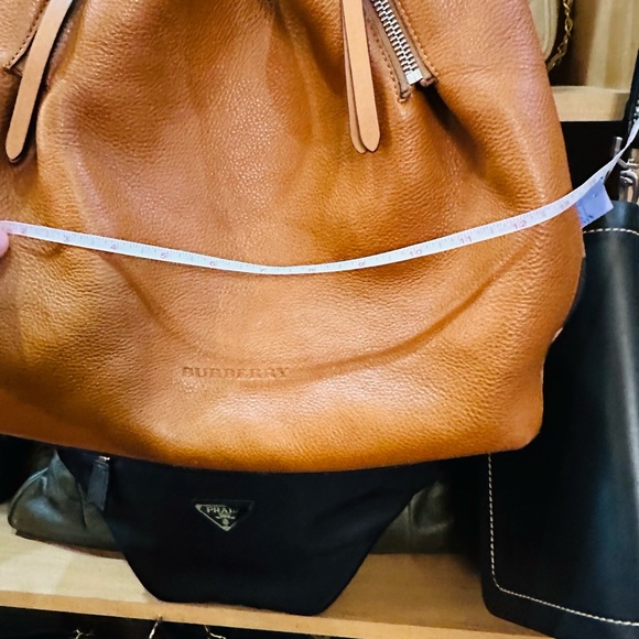 Burberry Brown Leather Tote Bag like new - Picture 11 of 12